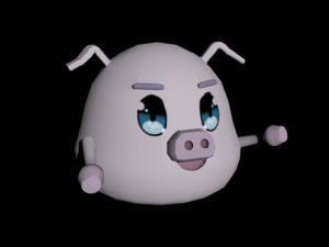baby pig Modèle 3D