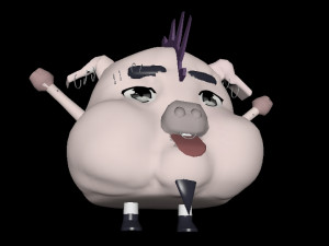 heavy metal pig 3Dモデル