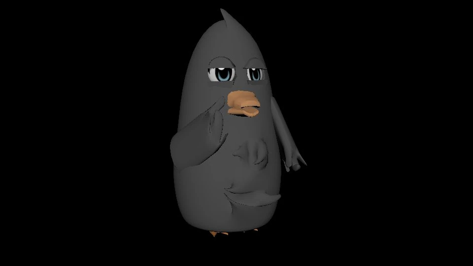tall bird 3D Model .c4d .max .obj .3ds .fbx .stl .blend 