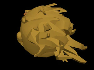 p&aacute;ssaro amarelo Modelo 3D