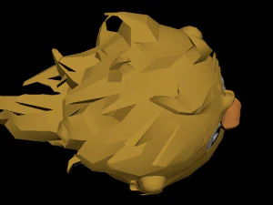 p&aacute;ssaro amarelo Modelo 3D