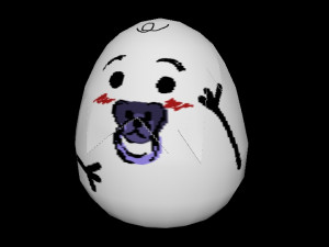 egg baby bird Modelo 3D