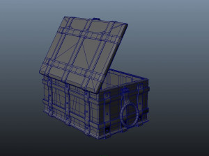 old treasure box 3Dモデル