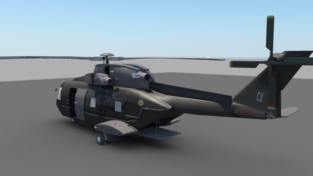 army helicopter Modèle 3D .c4d .max .obj .3ds .fbx .stl .blend