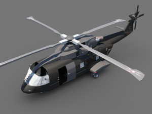 army helicopter 3D 模型