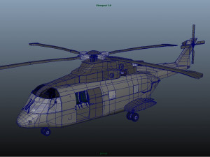 army helicopter 3D 模型