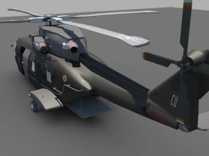 army helicopter 3D Model