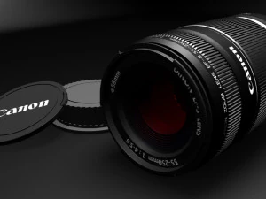 Obiettivo canon efs Modello 3D