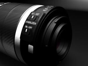 canon efs lens 3D मॉडल