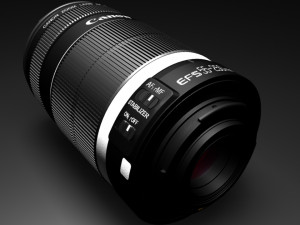 canon efs lens 3D मॉडल