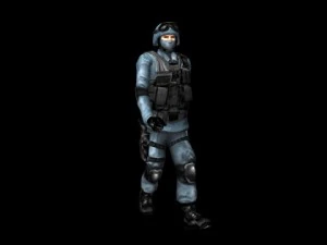 tentara dengan tali-temali Model 3D