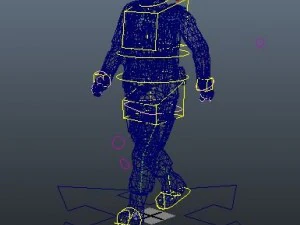 army men with rigging 3D Model