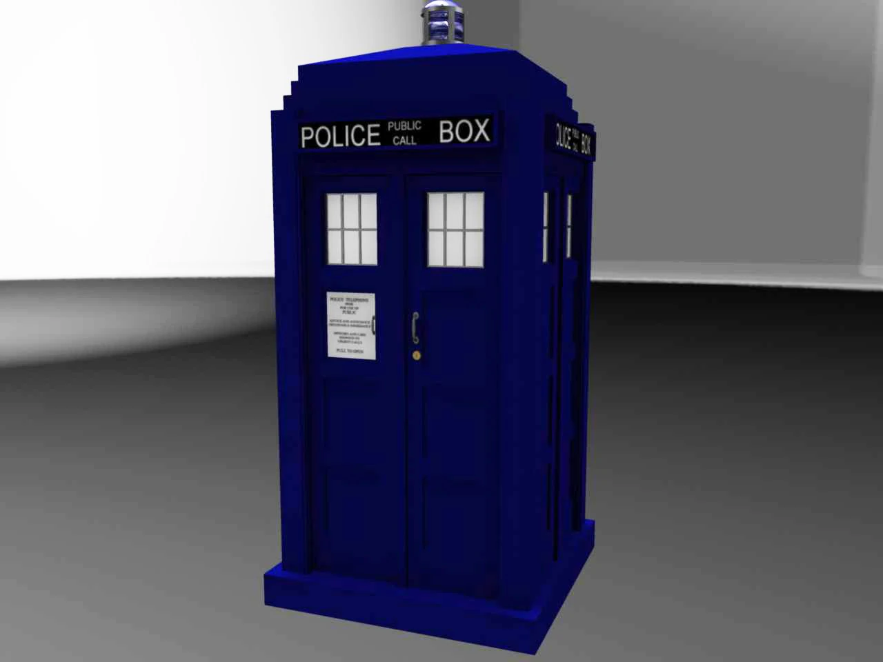 type 40 tardis 3D Model .c4d .max .obj .3ds .fbx .stl .blend 