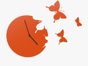 clock butterflies 3D Model