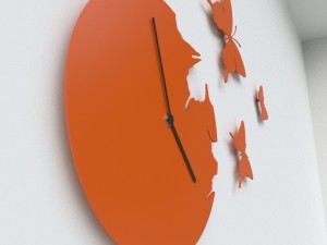 clock butterflies Modèle 3D