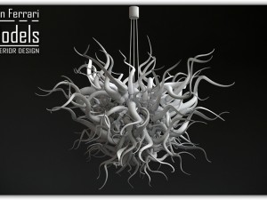 design crystal chandelier 3D मॉडल