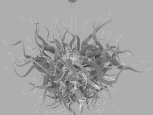 design crystal chandelier 3D मॉडल