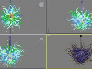 design crystal chandelier 3D मॉडल