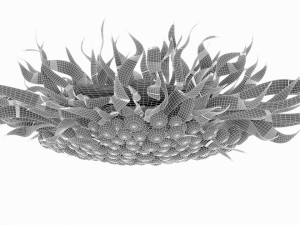 design crystal chandelier 3D 模型