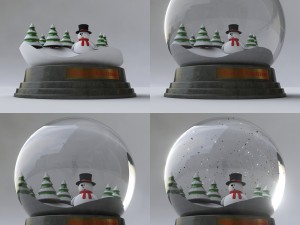 snowglobe animated 3D Model