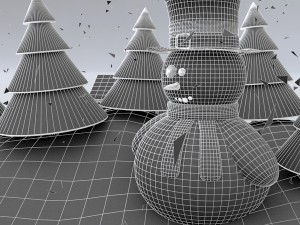snowglobe animated 3D Model