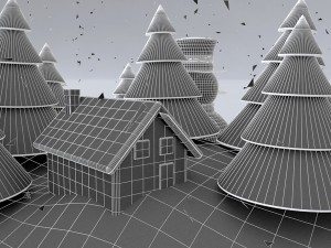 snowglobe animated 3D Model