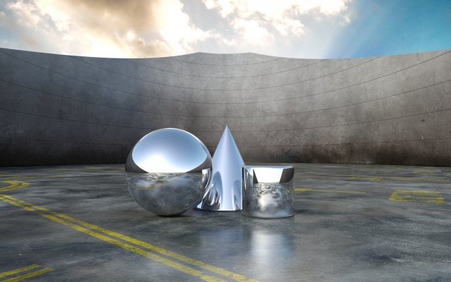 exterior scene 3D 모델 .c4d .max .obj .3ds .fbx .stl .blend 