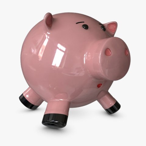pottery pig 3D 模型 .c4d .max .obj .3ds .fbx .stl .blend 