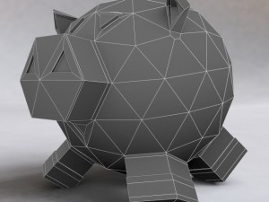 pottery pig 3D 模型