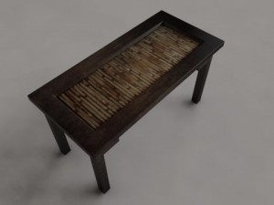 ethnic coffee table 3Dモデル