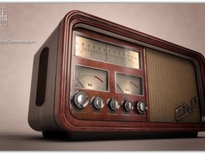 old time radio 3D Модель