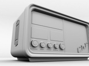 old time radio Modèle 3D