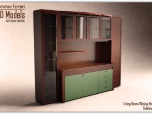 dining room sideboard 3D Model