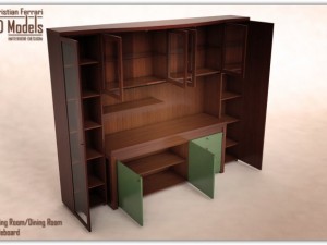 dining room sideboard 3D Model
