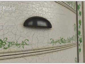 cabinet country style 3Dモデル