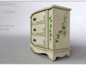cabinet country style 3D Model