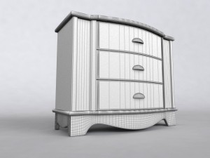 cabinet country style 3Dモデル