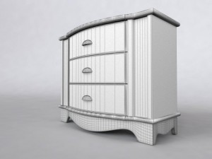 cabinet country style 3Dモデル
