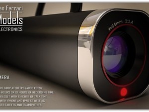 ear video camera Modello 3D