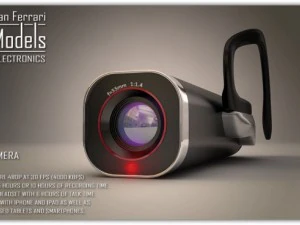 ear video camera 3D Model