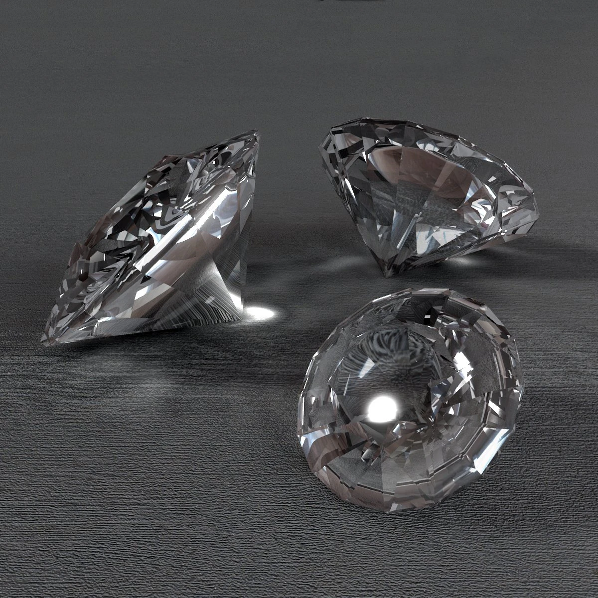 diamonds 3D Model .c4d .max .obj .3ds .fbx .stl .blend 