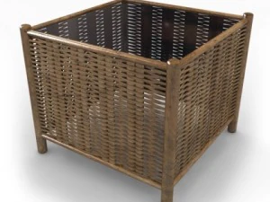 wicker coffee table 3D Model