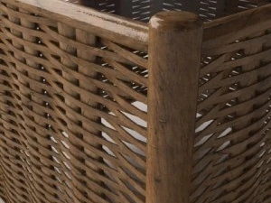 wicker coffee table 3D Model