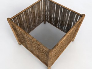 wicker coffee table 3D Модель