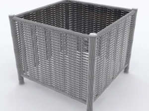 wicker coffee table 3D Model