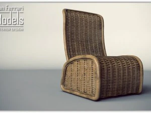 wicker chair 3D Model