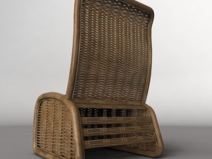 wicker chair 3D 모델
