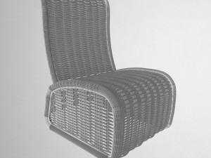wicker chair 3D 모델