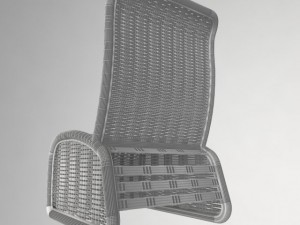 wicker chair 3D 모델
