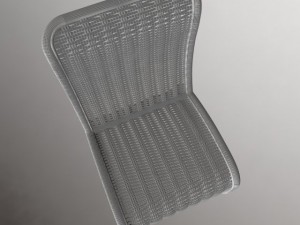 wicker chair 3D 모델
